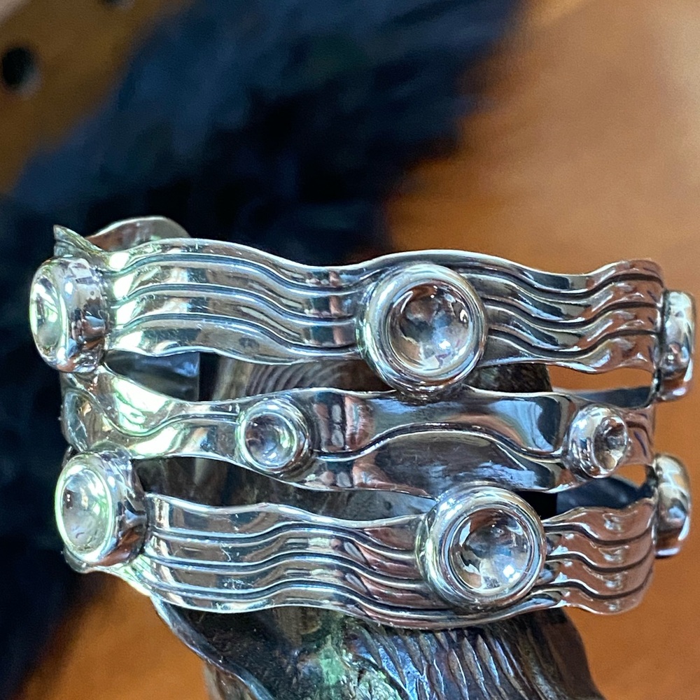 Early Silpada -Silver River of life Cuff- sterling silver B 1435